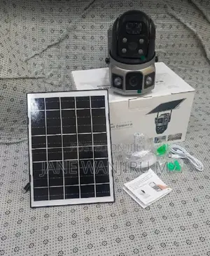 Solar PTZ Camera Wifi Enabled Outdoor Dual Lens