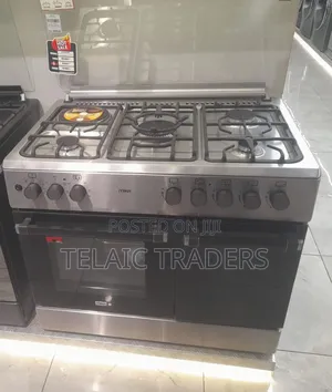 Mika Standing Cooker,90cmx60cm, 4 Gas Pool Jet Burners (1 Wok)
