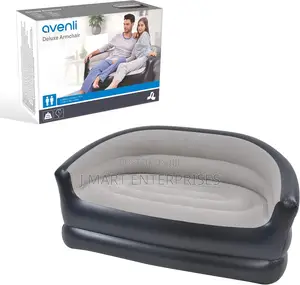 2 Person Inflatable Sofa Couch/Flocked Finish