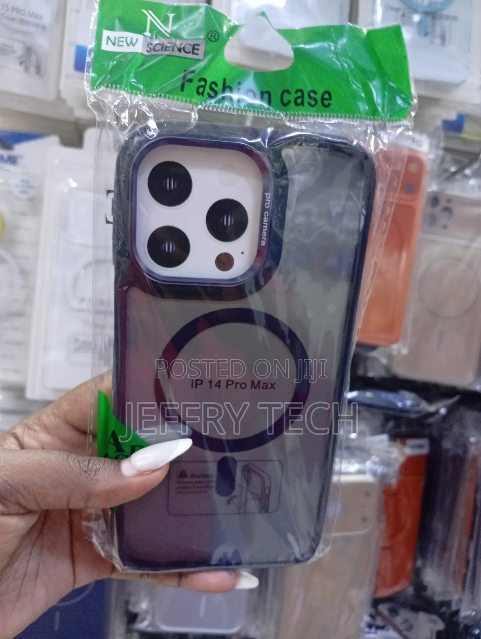 iPhone 14 Pro Max Shock Absorption ,Built-in Magnetic Ring Case