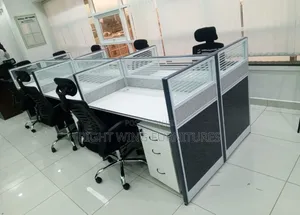 Arranged 4 Way Working Station (Office Setups)