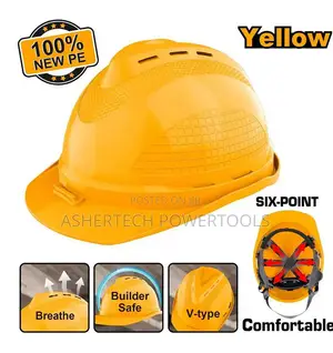 Ingco Hsh801 Safety Helmet -yellow