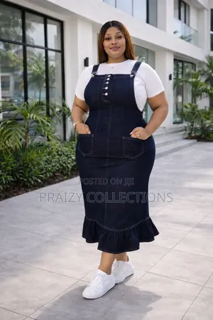 2pc Denim/Jean Set (Dress+Tshirt)
