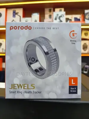This Is a Porodo Jewels Smart Ring - Health Tracker in Size L.