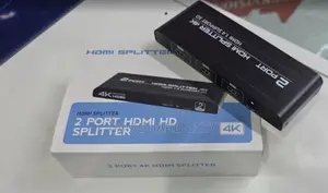 Fjgear Hdmi Splitter 2 Port 1 in 2 Out Hdmi 1.4 Plug and Play