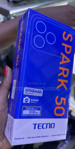 New Tecno Spark 50 128 GB Black