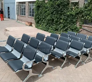 Office Waiting Metallic Bench Chair