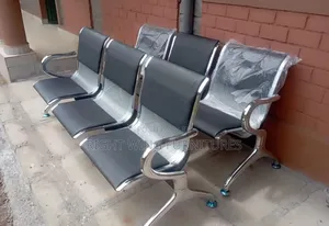 Office Sleek 3-Seater Waiting Bench