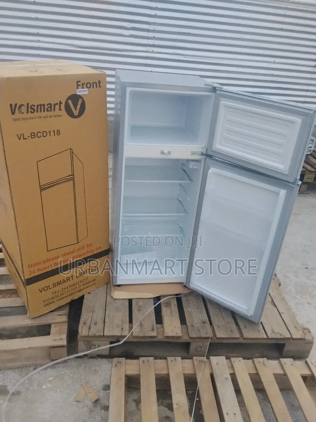 Volsmart 118l Double Door Fridge – Energy Saving