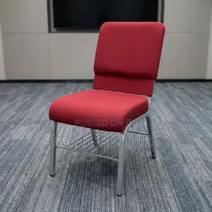 Office Chairs; Red Stackable Theater Office Visitors Chairs
