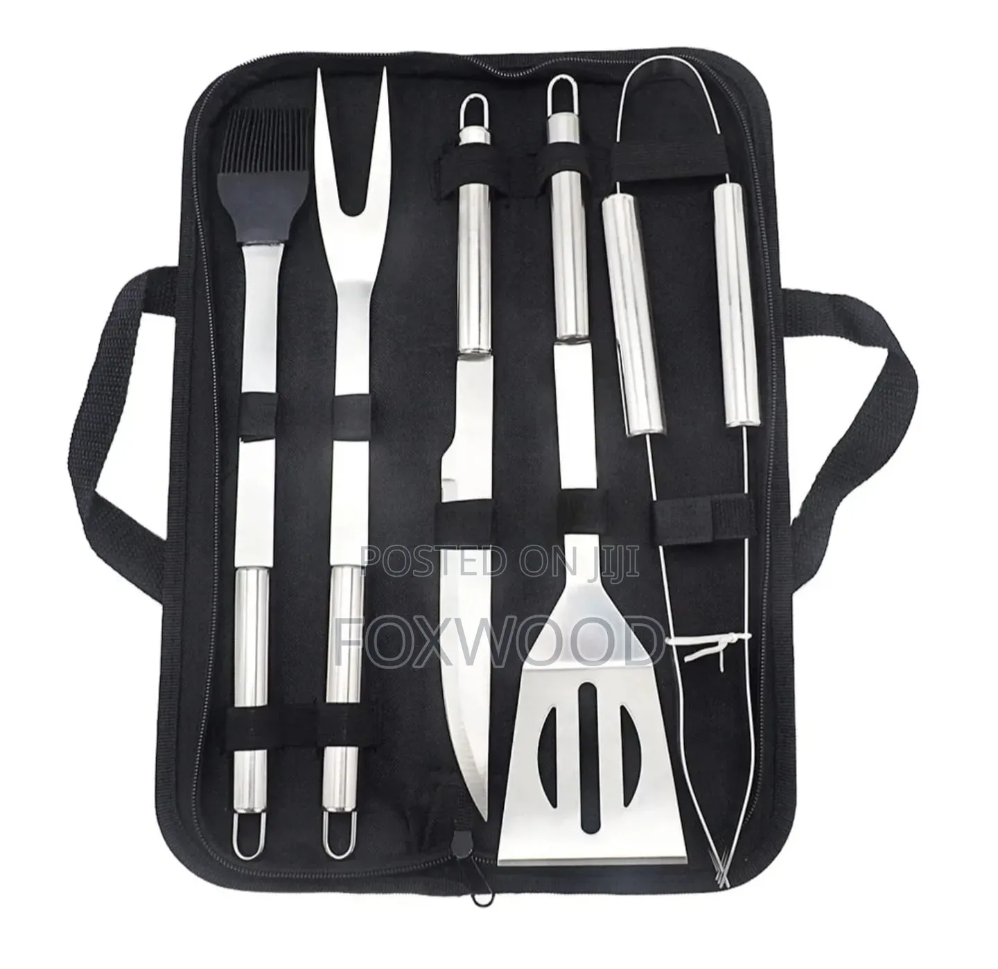 5-Piece Stainless Steel Barbecue Grill Tool Set