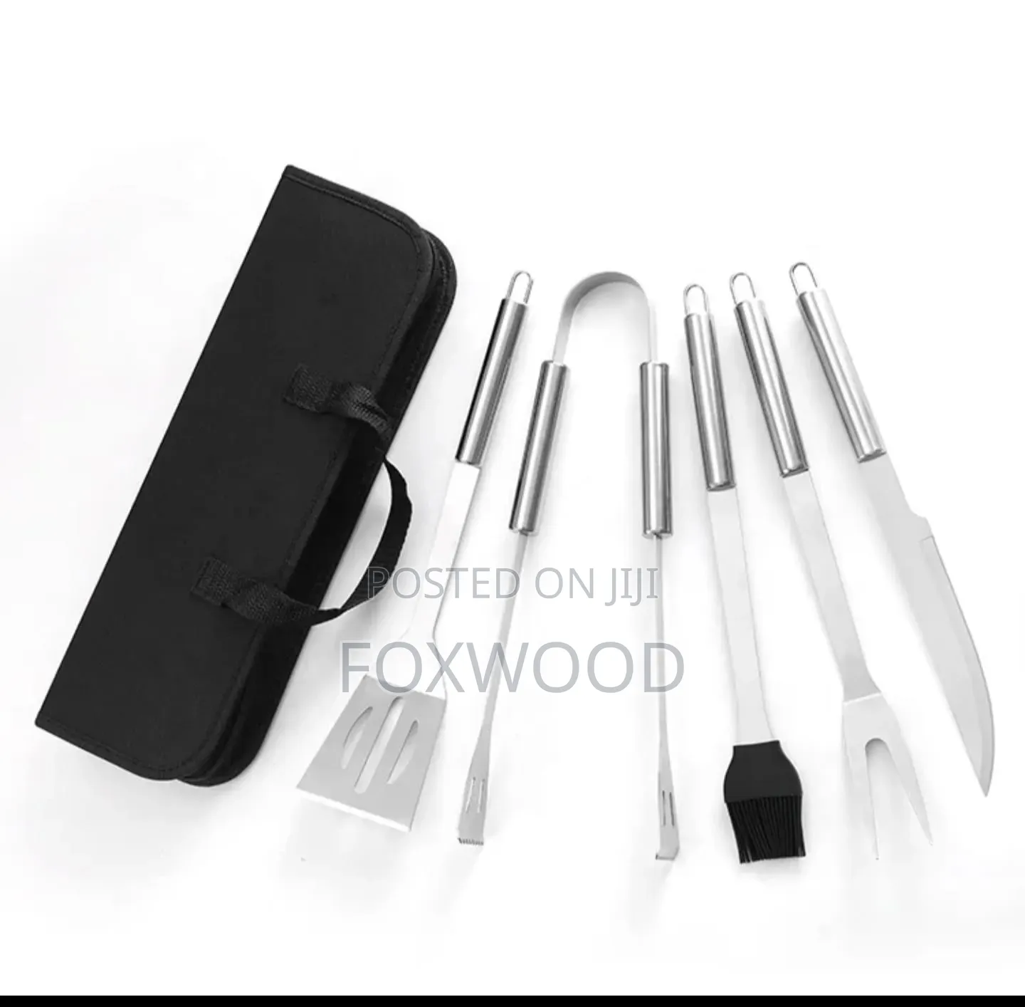 5-Piece Stainless Steel Barbecue Grill Tool Set