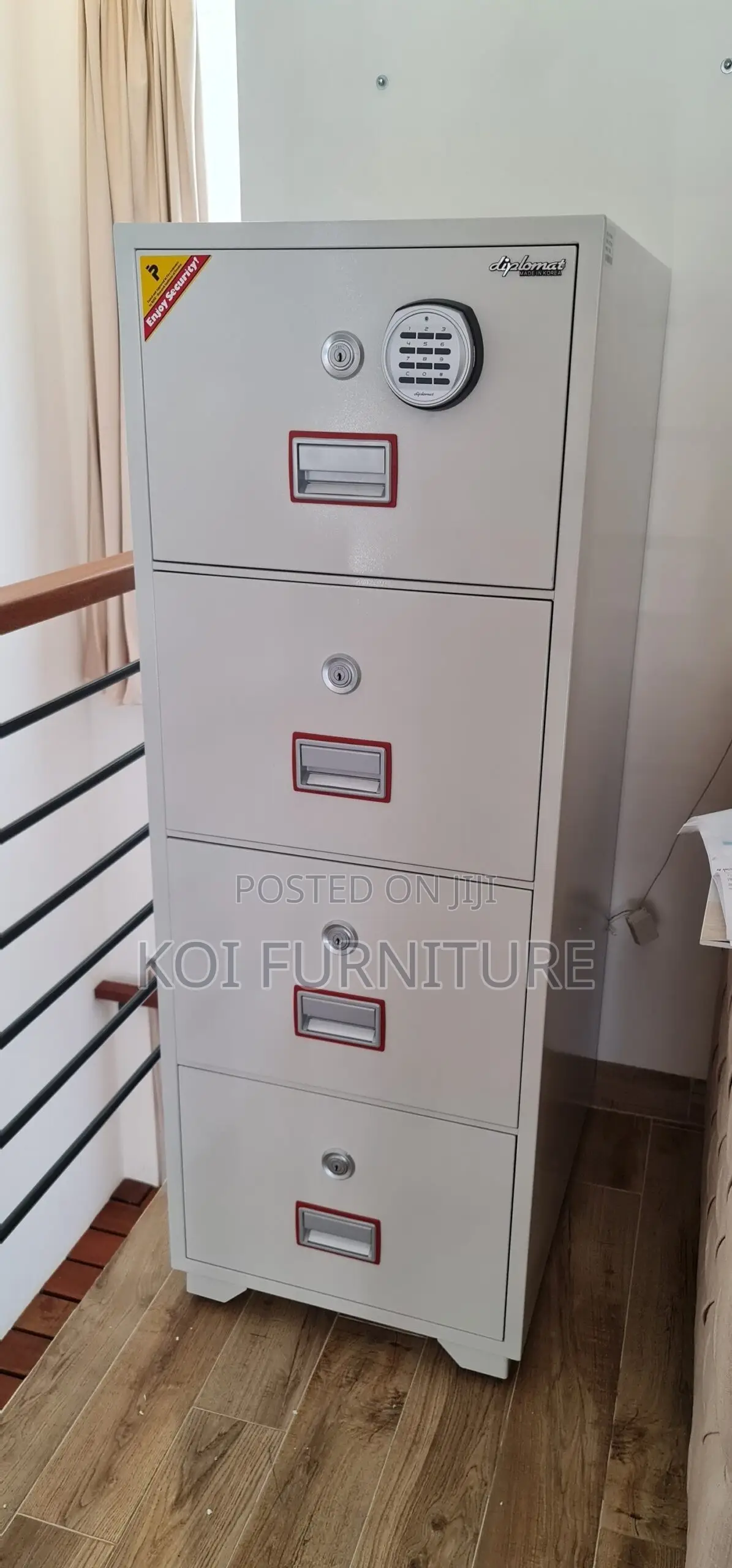 Office Safes; Executive 4 Drawered Fireproof Diplomatic Safe