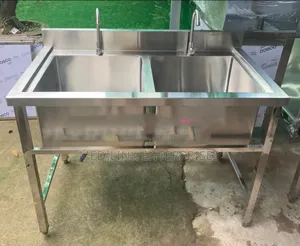 Commercial Stainless 3 /5 Double Sink