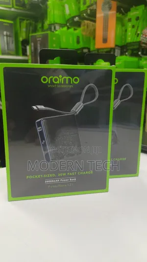 Oraimo 20,000mah 30w Rapid Charging Powernova L21 Battery Pack