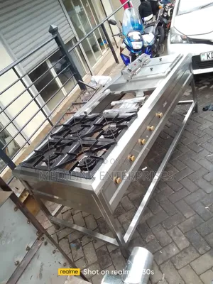 4-Burner+Grindle+Double Fryers