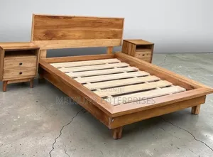 Wayfar Mahogany Vanish 6*6 Boxbed With Side Tables