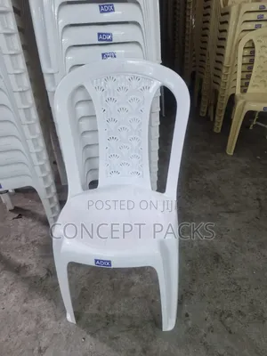 Adix Armless Chair. White.