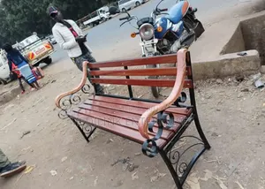 Entho Wooden Metallic Garden Outdoor Benches