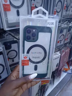 Clear Magnetic Protective Case Designed for the Apple iPhone 12 Pro.