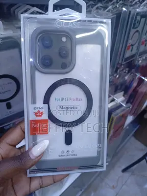 Magnetic Wireless Charger Case for iPhone 15 Pro Max Soft Silicone Cov