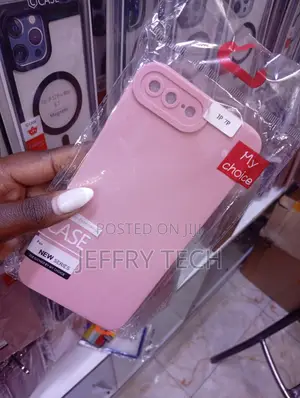 Pink Protective Case Designed for an iPhone 7 Plus