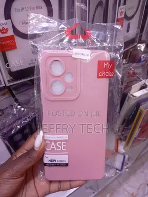 Pink My Choice Brand Silicone Is for the Xiaomi Redmi Note 12 Pro 5g.