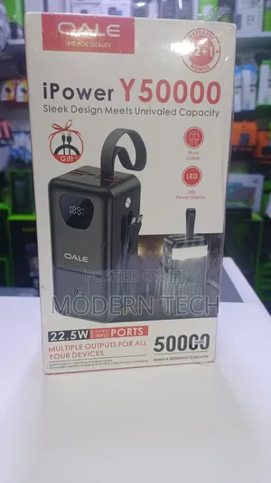 Oale 50000mah Ultra Capacity Portable Charger (22.5w Fast Charge)