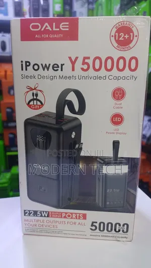 Oale Ipower P50000 Heavy-Duty Power Bank for Multi-Device Charging