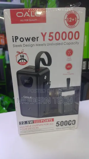Oale Ipower P50000 Portable Battery Pack Fast Charging Led Display