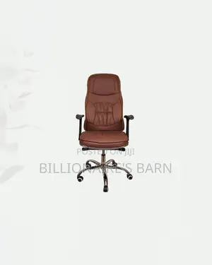 Ergonomic Executive Leather Chair High Back Padded Armrest Support