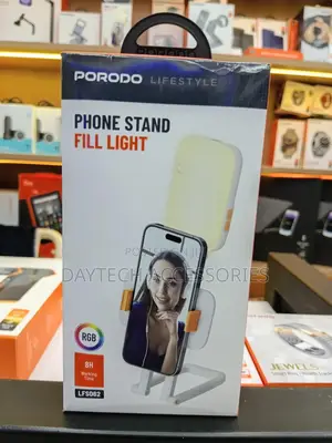 Porodo Lifestyle Lumisnap Foldable RGB Fill Light With Phone Stand