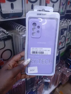 Official Samsung Galaxy A52 Silicone Cover Case Violet