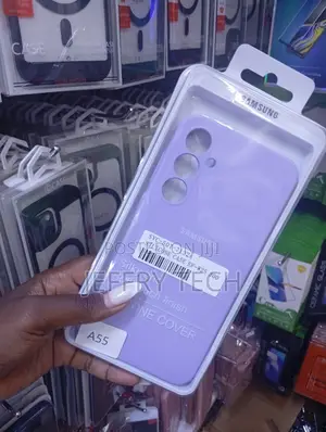 Samsung Silicone Case for Galaxy A55 Blueberry