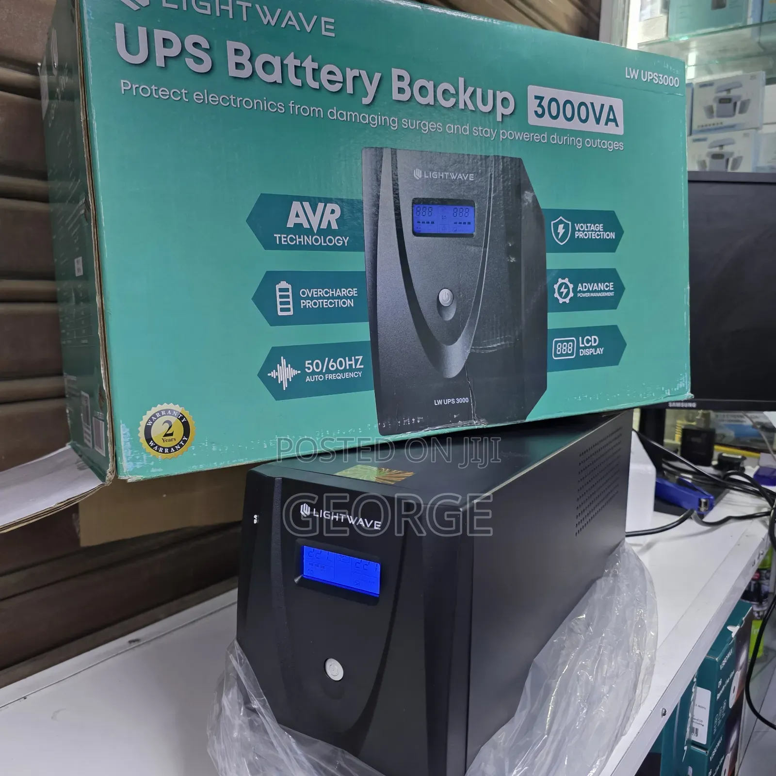 Lightwave 3000va Ups Ideal for Shops, Offices CCTV Systems