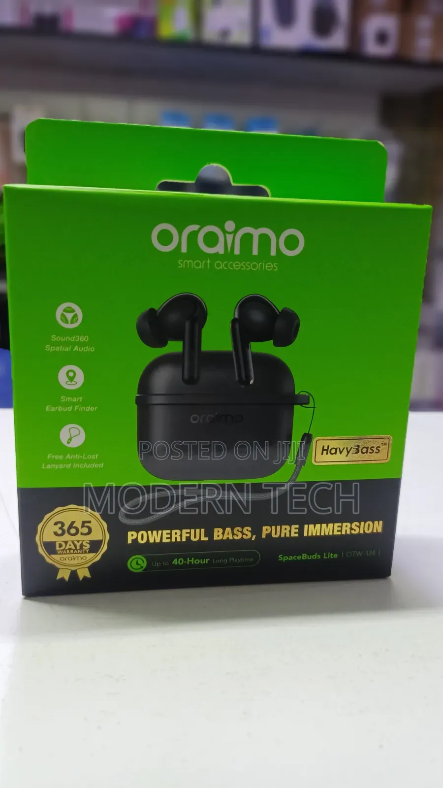 Oraimo Spacebuds Lite Sound360 Anti-Lost Wireless Earbuds