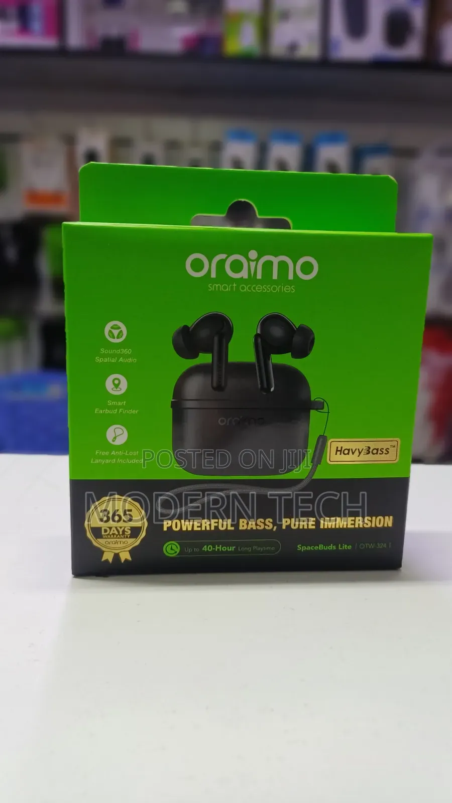 Oraimo Spacebuds Lite Sound360 Anti-Lost Wireless Earbuds