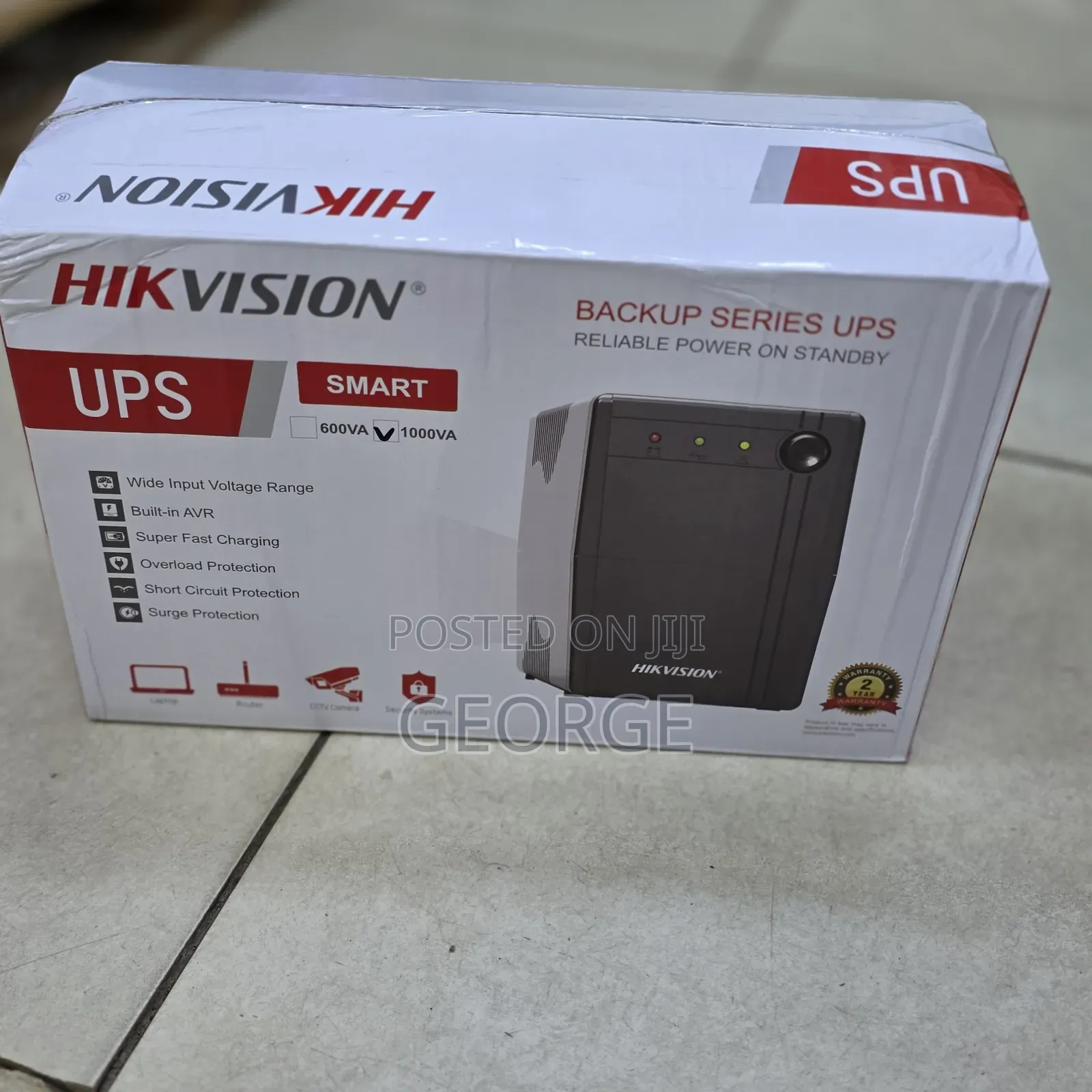 Hikvision Ups 1000va – Best for CCTV Systems