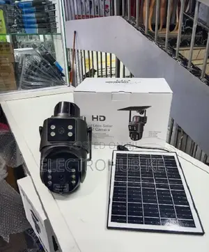 Dual Lens Solar CCTV Camera - Wireless Ubox Surveillance Kit