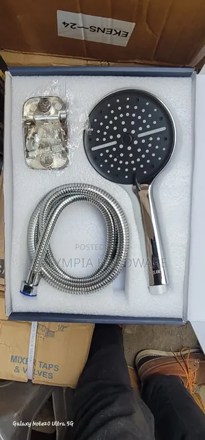 Lirlee Telephone Shower (Black-Silver)