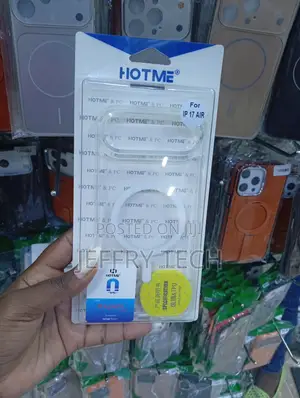 iPhone 17 Air Built-in Magnetic Ring Magsafe-Compatible Clear Case.