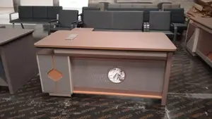 Office Desk : 2.4m Large L-Shaped Managerial Desk