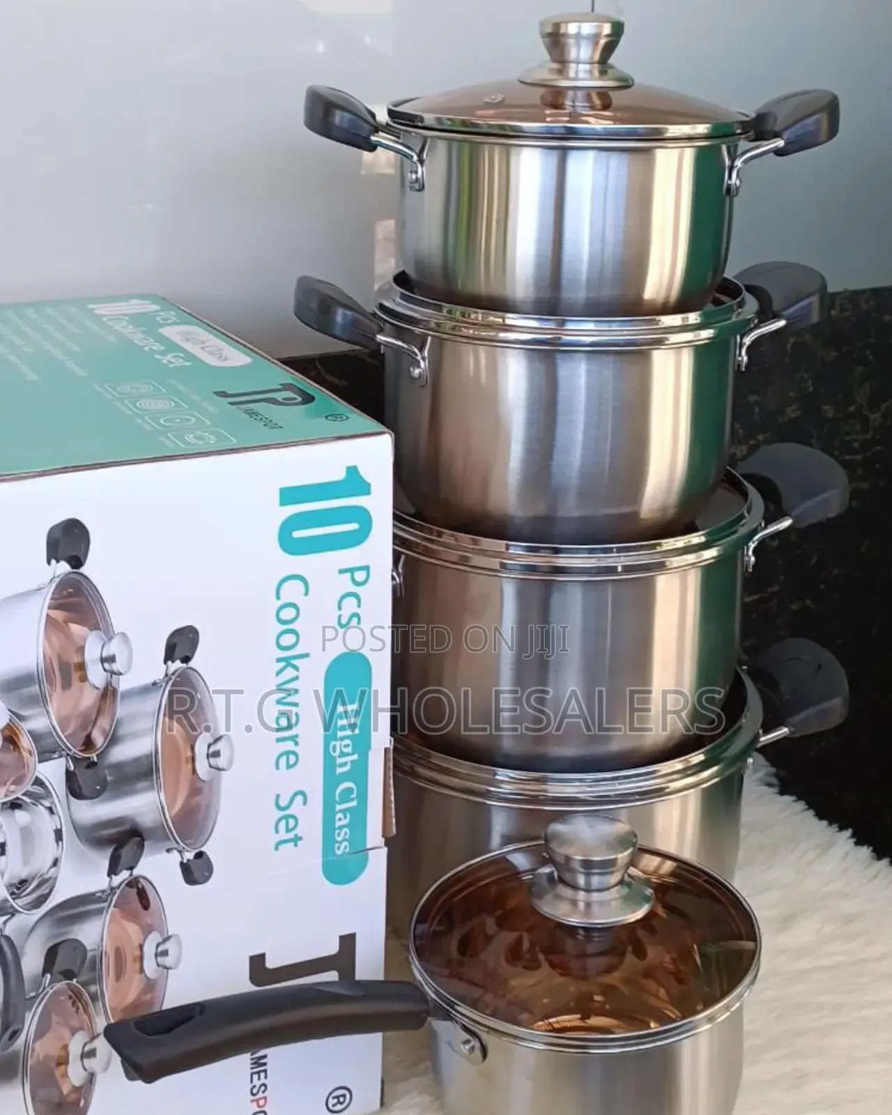 Jp 10 Piece Heavy Duty Stainless Cookware Set
