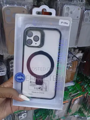 iPhone 11 Pro Magnetic Clear Case With Invisible Stand.