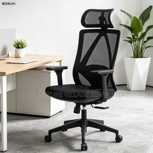 Ergonomic Swivel Mesh-Backrest High-Back Seat