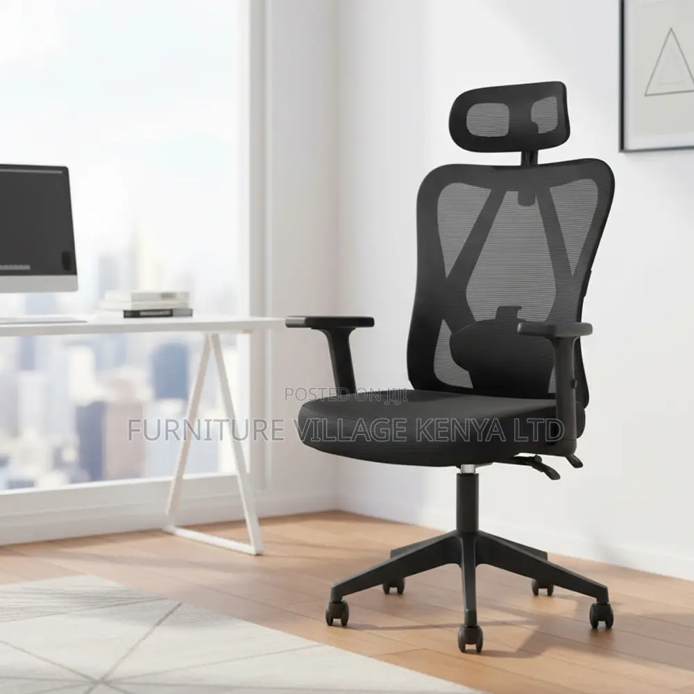 Ergonomic Swivel Mesh-Backrest High-Back Seat