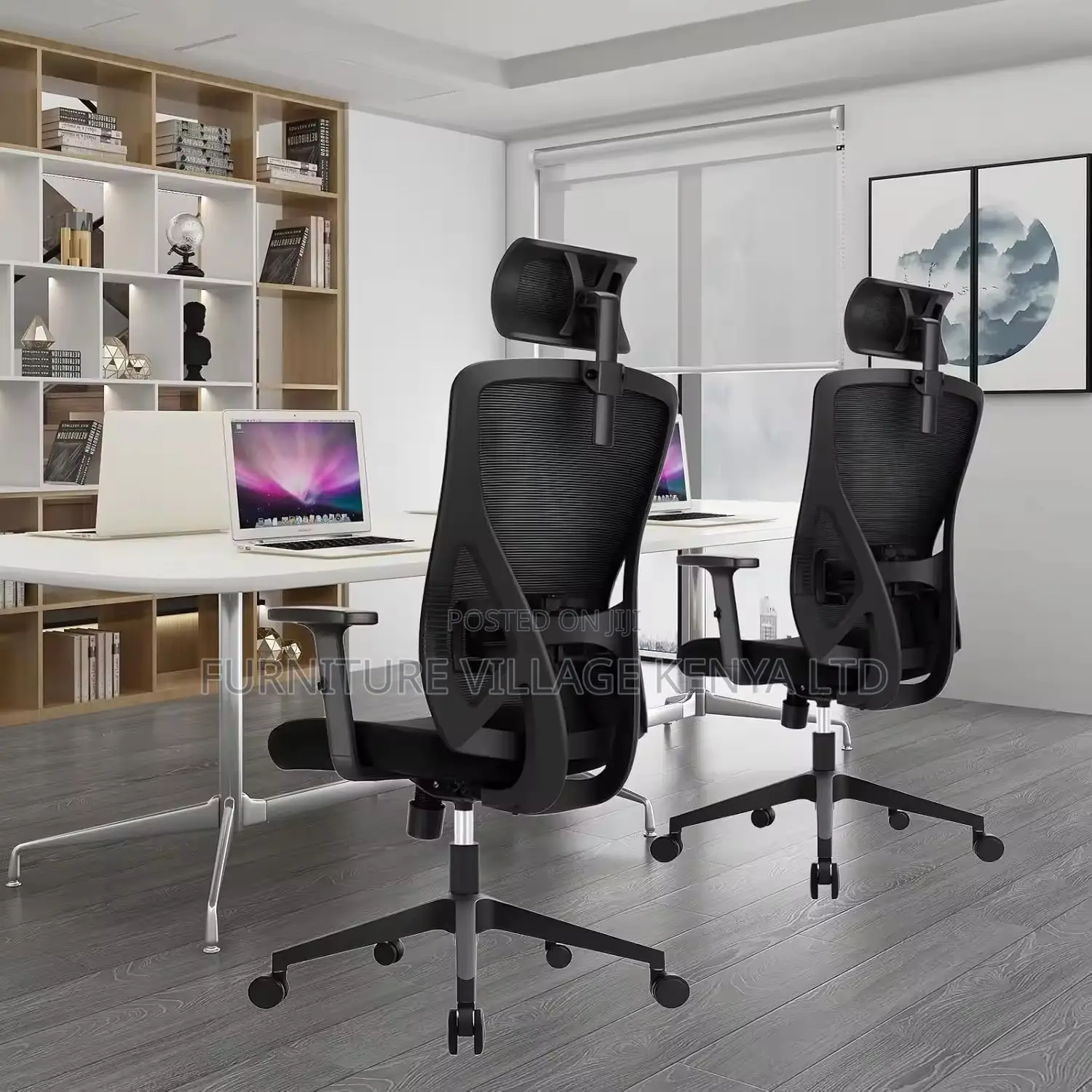 Ergonomic Swivel Mesh-Backrest High-Back Seat