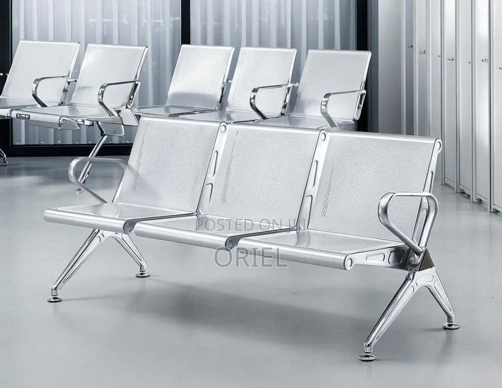 Modern Office Bench : Office Lobby 3-Seater Bench
