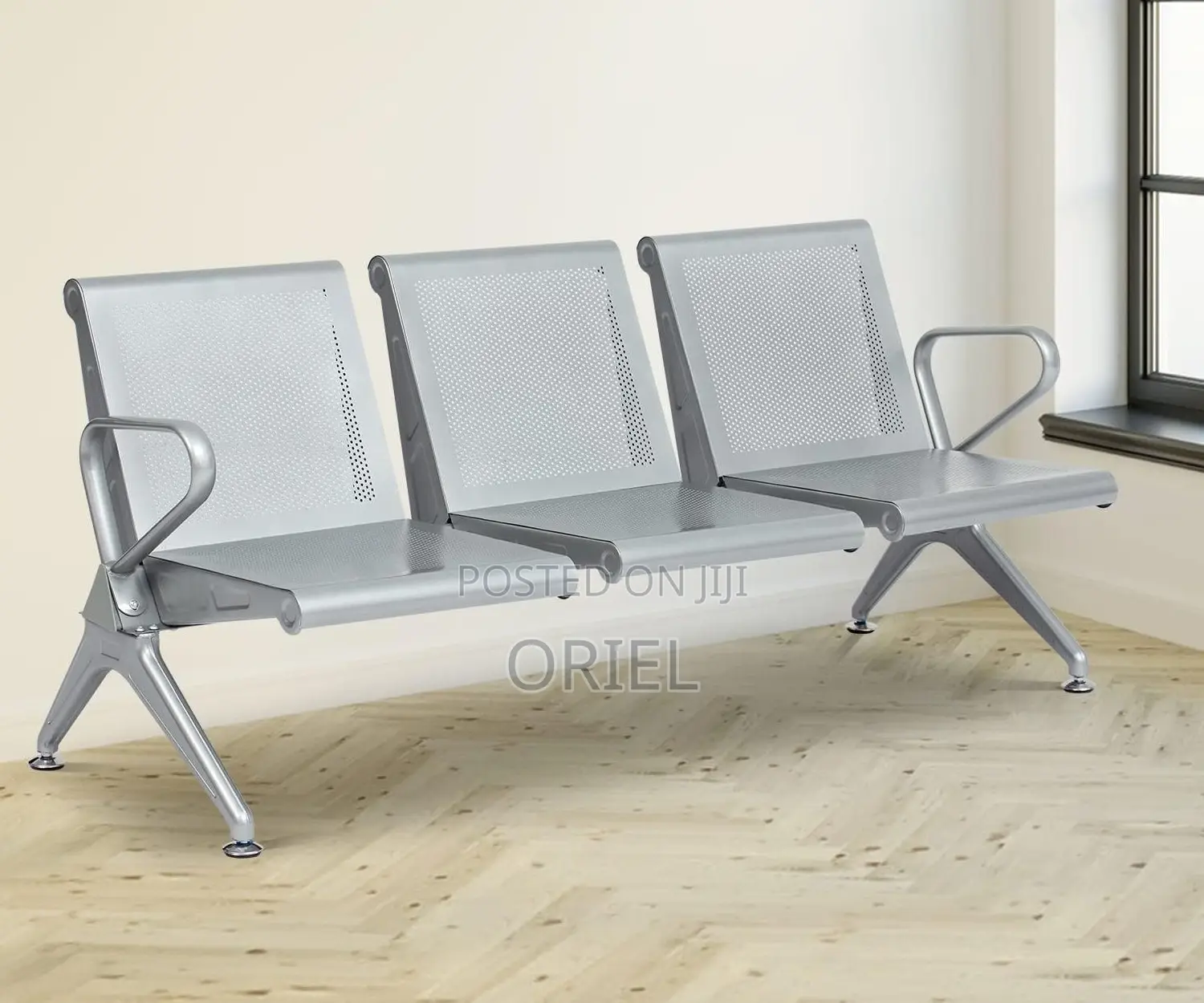 Modern Office Bench : Office Lobby 3-Seater Bench