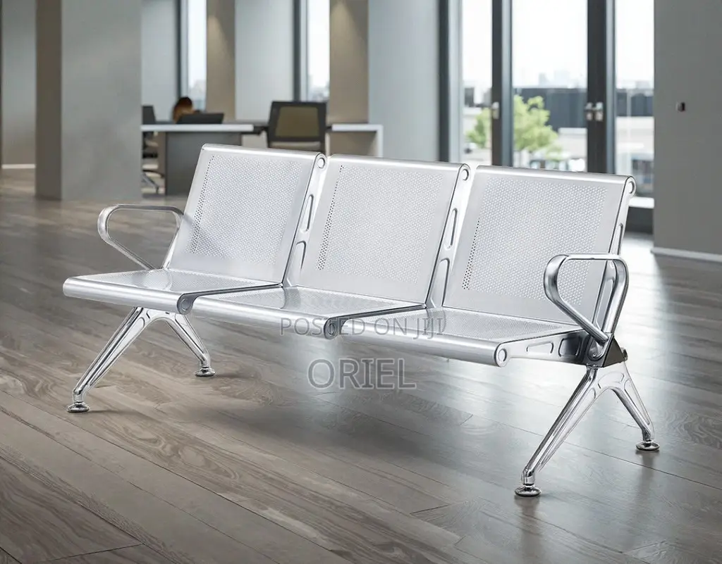 Modern Office Bench : Office Lobby 3-Seater Bench